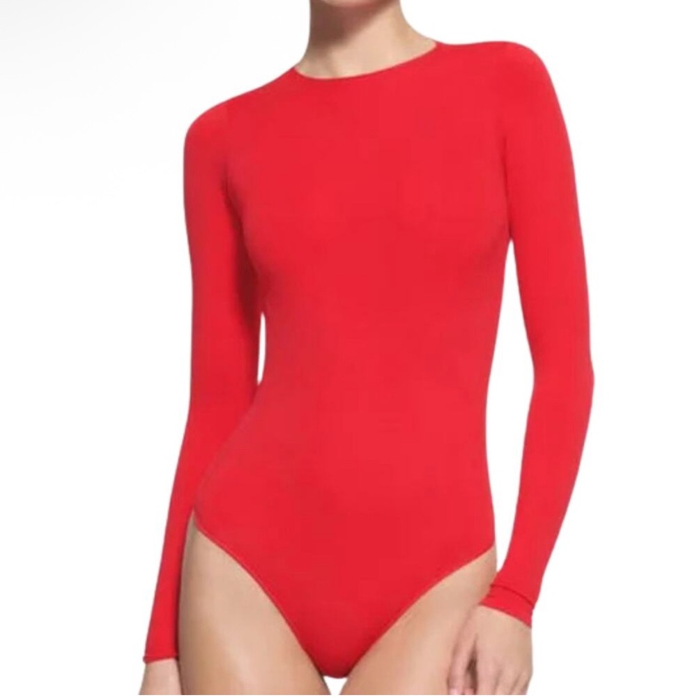 NWT SKIMS Ruby Essential Crewnexk Long Sleeve Bodysuit - L/XL